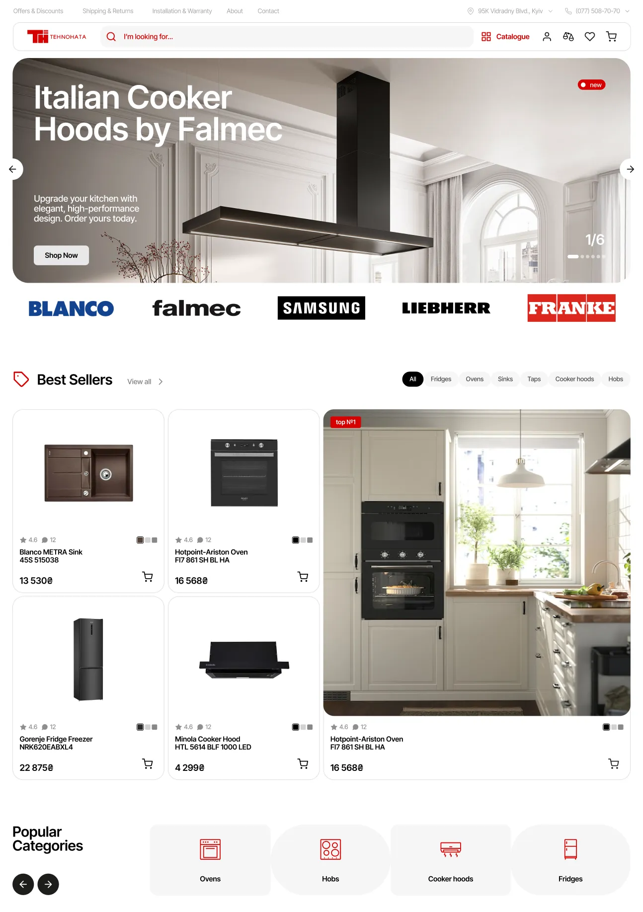 Redesigned Tehnohata main page