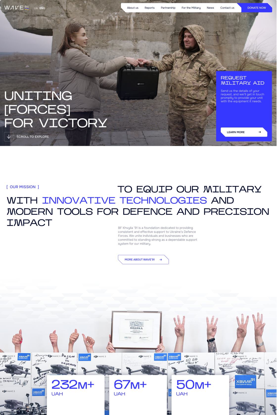 Redesigned Wave'91 website