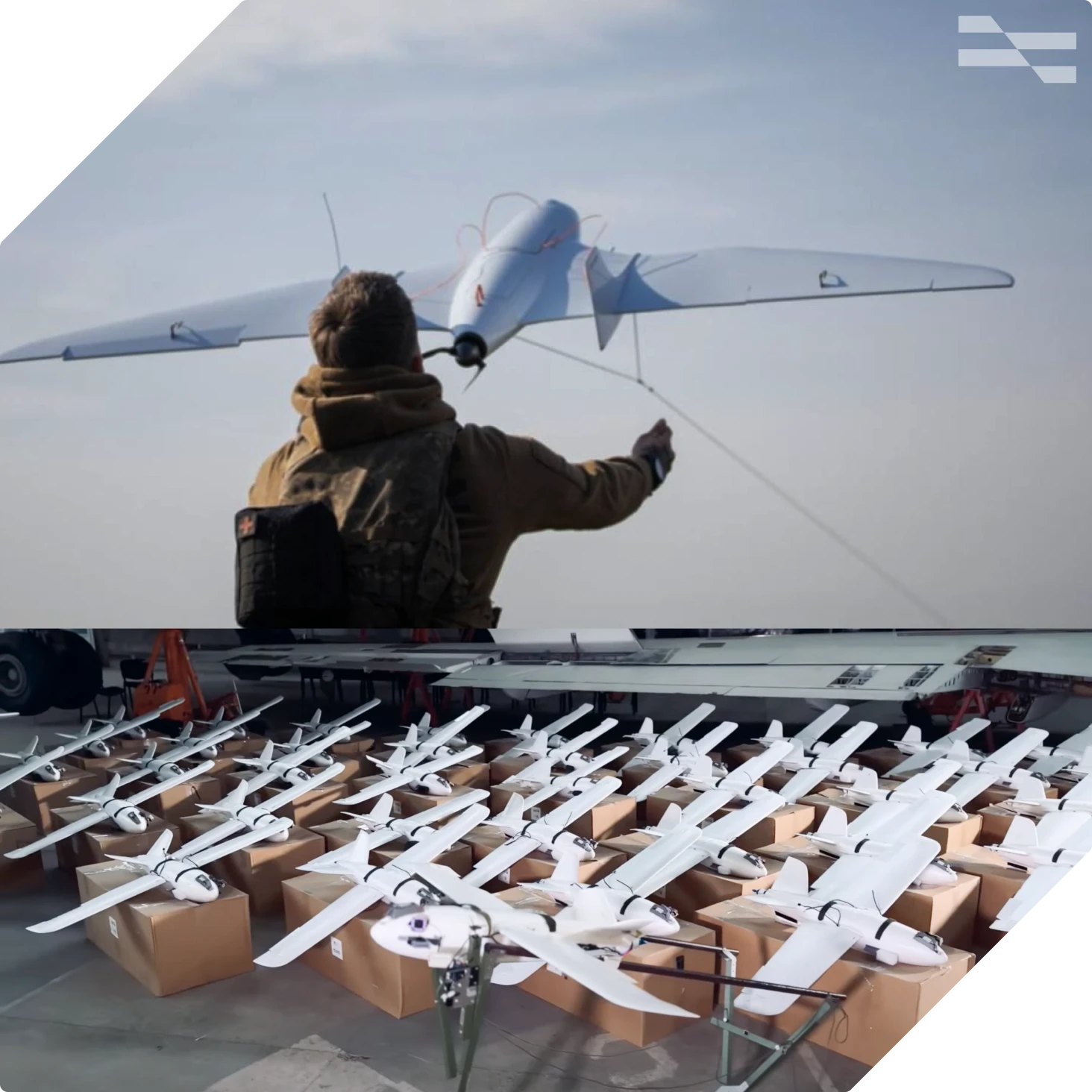 Fundraiser card — 53% raised for military equipment